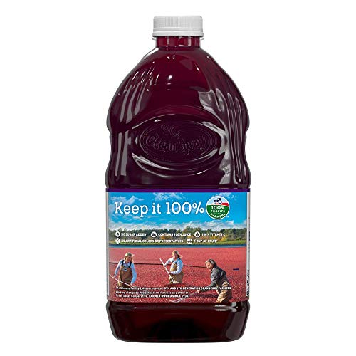 Ocean Spray, 100% Juice Cranberry Concord Grape No Sugar Added, 64 Oz (Case of 8) thumbnail