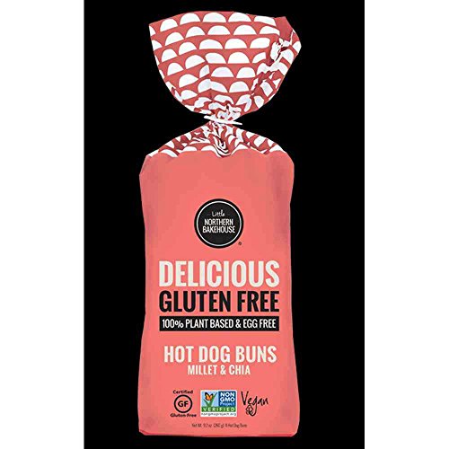 GLUTEN FREE MILLET & CHIA HOT DOG BUNS, MILLET & CHIA