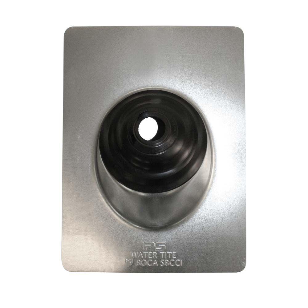 3 in. and 4 in. Adjustable Pipe Flashing with Aluminum Base and Rubber Collar