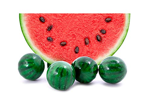 Watermelon Dubble Bubble Bubble Gum - 3 LB Resealable Stand up Candy Bag (approx. 180 Pieces) - 1 Inch Gumballs for Vending Machines - Bulk Filler Can thumbnail