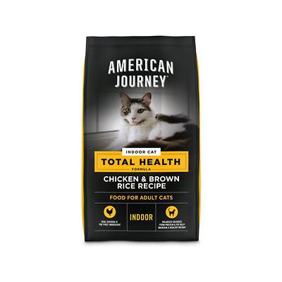 American Journey Indoor Cat Total Health Formula Chicken & Brown Rice Recipe Dry Cat Food, 15lb Bag