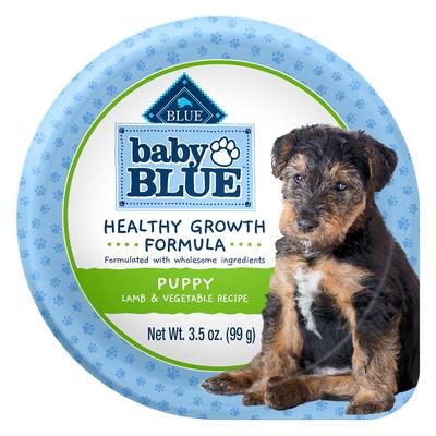 Blue Buffalo Baby Blue Healthy Growth Formula Lamb and Vegetable Recipe Natural Puppy Wet Food Cup, 3.5 Oz