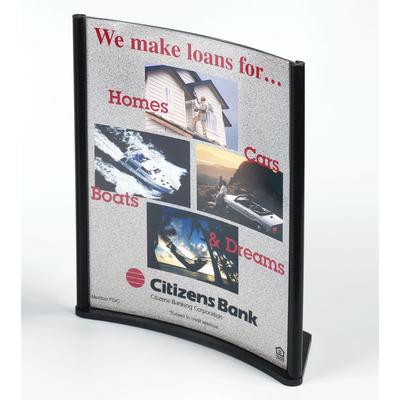 Black Acrylic Curved Frame Presents 8-1/2 X 11-Inch Images  8-1/2 X 11 X 3-1/2-Inch - Sold in Sets of 2