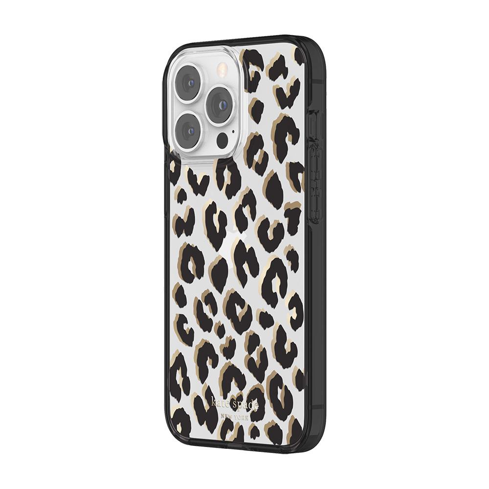 Kate Spade New York Fitted Hard Shell Case for iPhone 13 Pro - Leopard