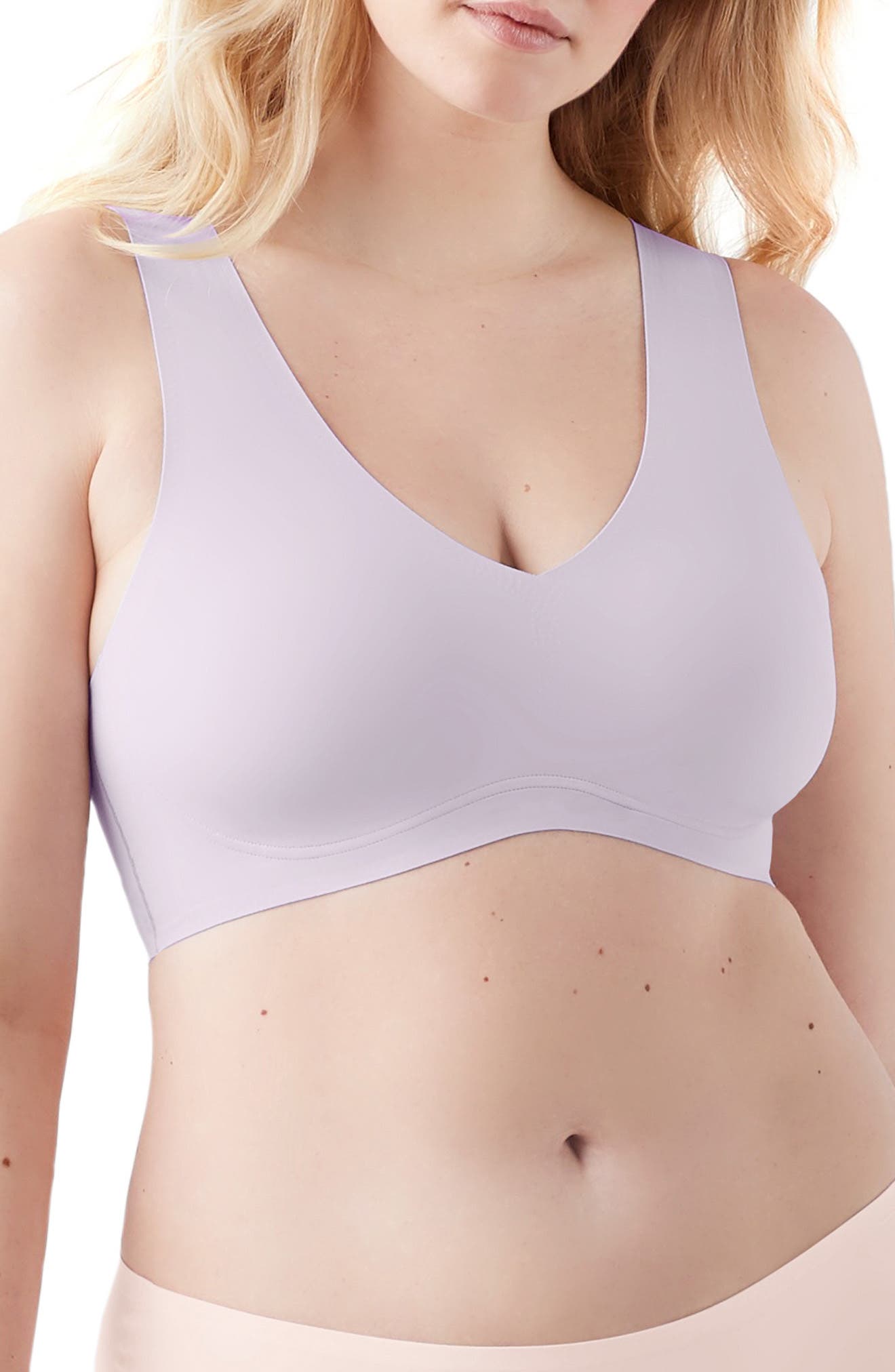 True & Co. True Body Lift V-Neck Bralette, Size Large in Lilac Mist at Nordstrom