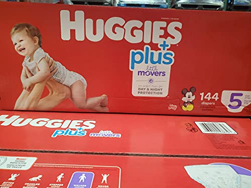 Huggies Plus Diapers  Size 5 (27+ Pounds)  144 Count