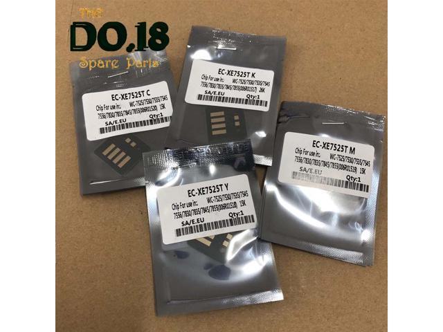 8PCS 2sets 4 Colors 006R01517 006R01518 006R01519 Toner Chip for Xerox WorkCentre 7525 WC7525 WC7855 WC7830 WC7835 WC7845