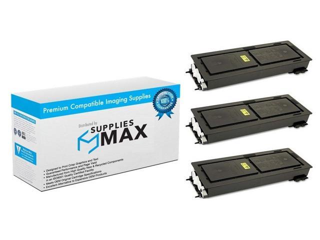 SuppliesMAX Compatible Replacement for Kyocera Mita KM-2540/2560/3040/3060 Toner Cartridge (3/PK-20000 Page Yield) (TK-677 3PK) (1T02H00US0 3PK)