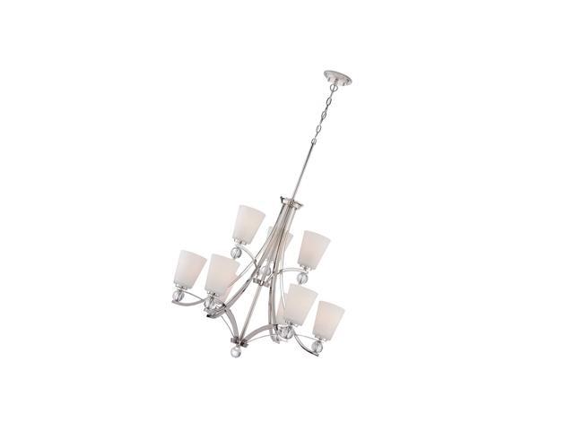 Lighting 60/5499 Nine Light Chandelier, Unknown, Polished Nickel