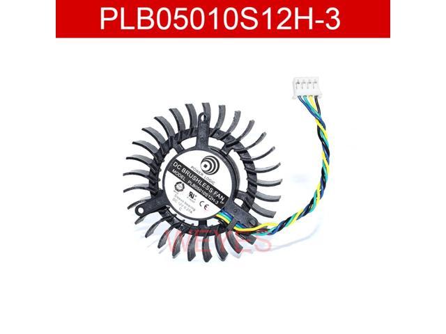 For Power Logic PLB05010S12H-3 DC12V 0.27A 4 Wires 5513 55x55x13mm Graphic Cooling Fan
