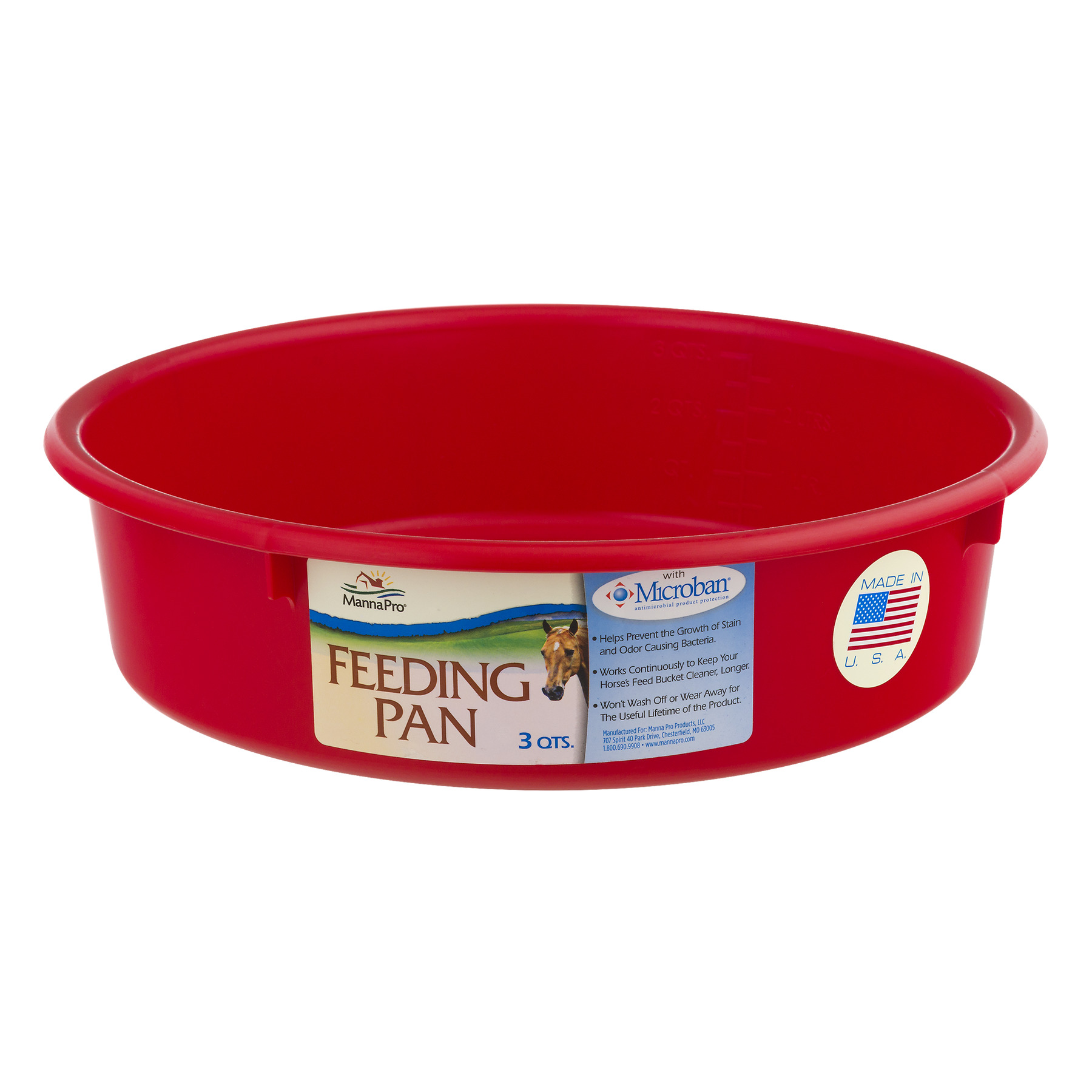 (2 Pack) Manna Pro Feeding Pan - 3 QTS., 1.0 CT