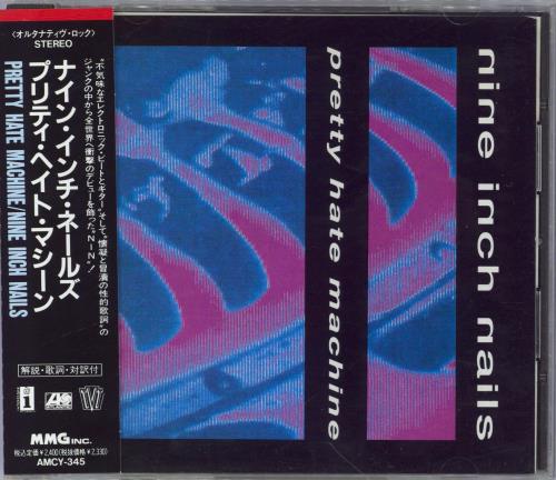 Nine Inch Nails Pretty Hate Machine 1992 Japanese CD Album AMCY-345