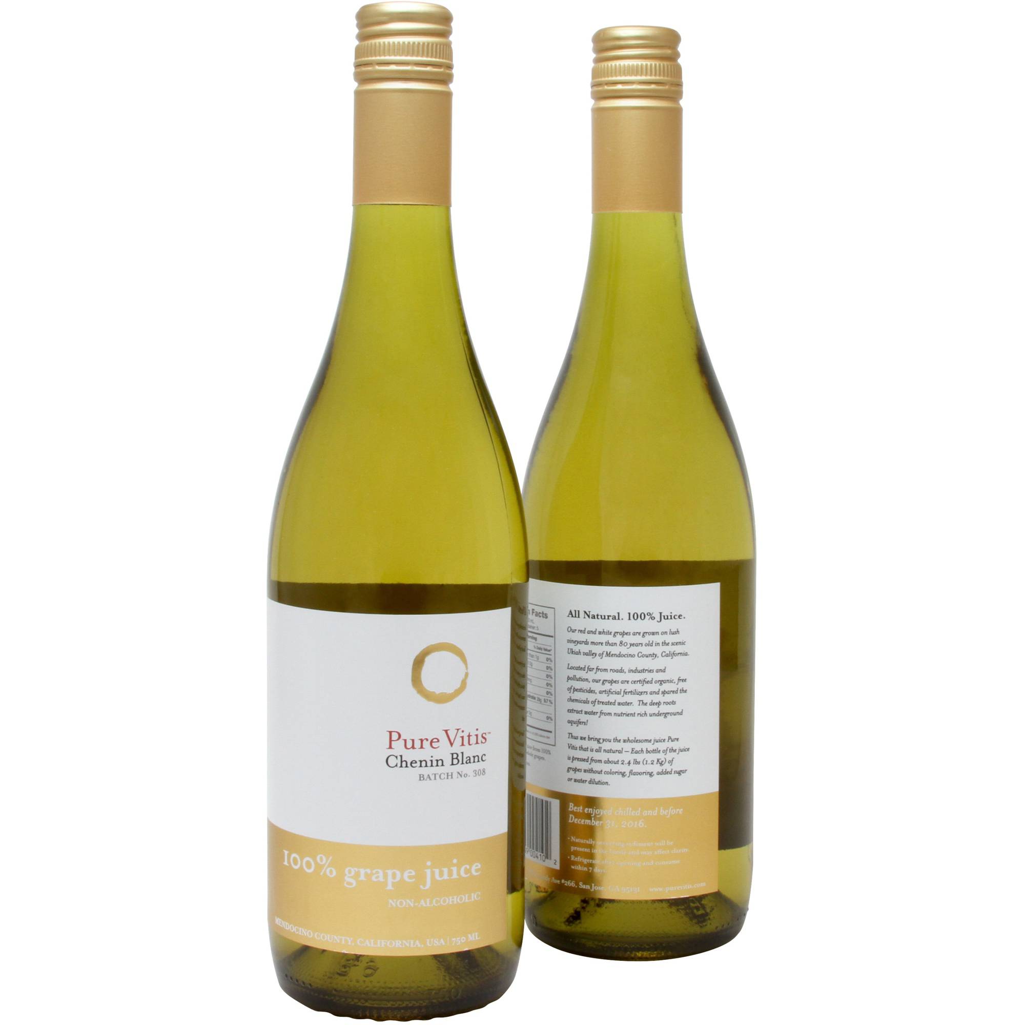 Pure Vitis Chenin Blanc 100% Grape Juice, 750ml (Pack of, 2)