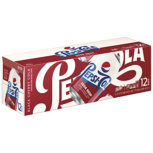 Pepsi Soda Shop  Black Cherry  12 Fl Oz Cans  12 Pack