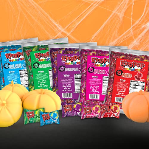 Ring Pop Individually Wrapped Watermelon Flavored Green Candy Lollipop Suckers for Celebrations & Halloween and Parties 30 Oz thumbnail