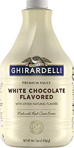 Ghirardelli Premium Sauce White Chocolate Flavored with Other Natural Flavors, 87.3 Ounce Bottle