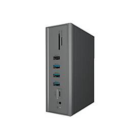 ICY BOX 3 4 K USB Docking Station PLe, CAT 3.0, ISO 2.0, ISO 3.0 Portswith HDMI, VGA - 10 XUSB Ports