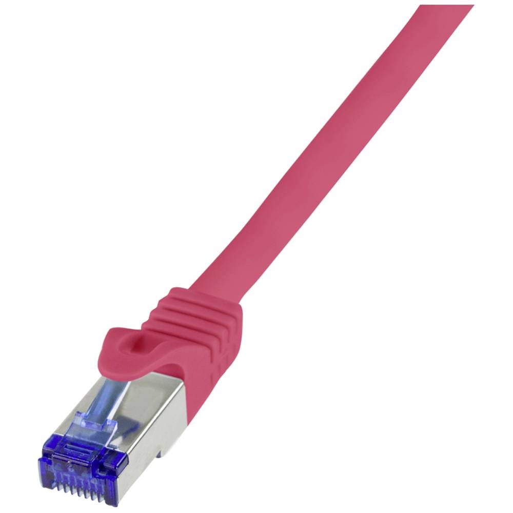 LogiLink C6A054S Network Cable CAT 6A S/FTP 2m Red RJ45 Wired