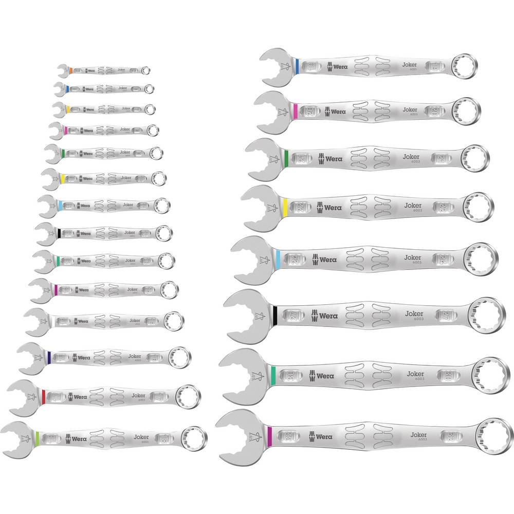 Wera 020232 Joker Combination Metric Wrench Set  22 Pieces