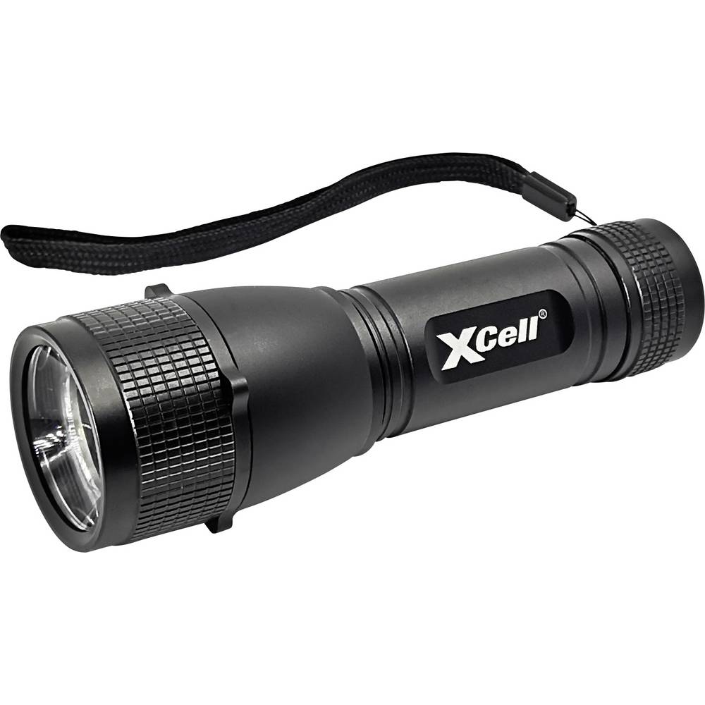 XCell 146362 LED Taschenlampe Mit Handschlaufe, Mit Holster, Mit Stroboskopmodus Batteriebetrieben