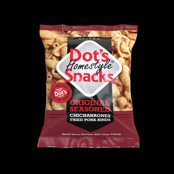 Dot S Homestyle Snacks Original Seasoned Chicharrones Fried Pork Rinds  4 Oz
