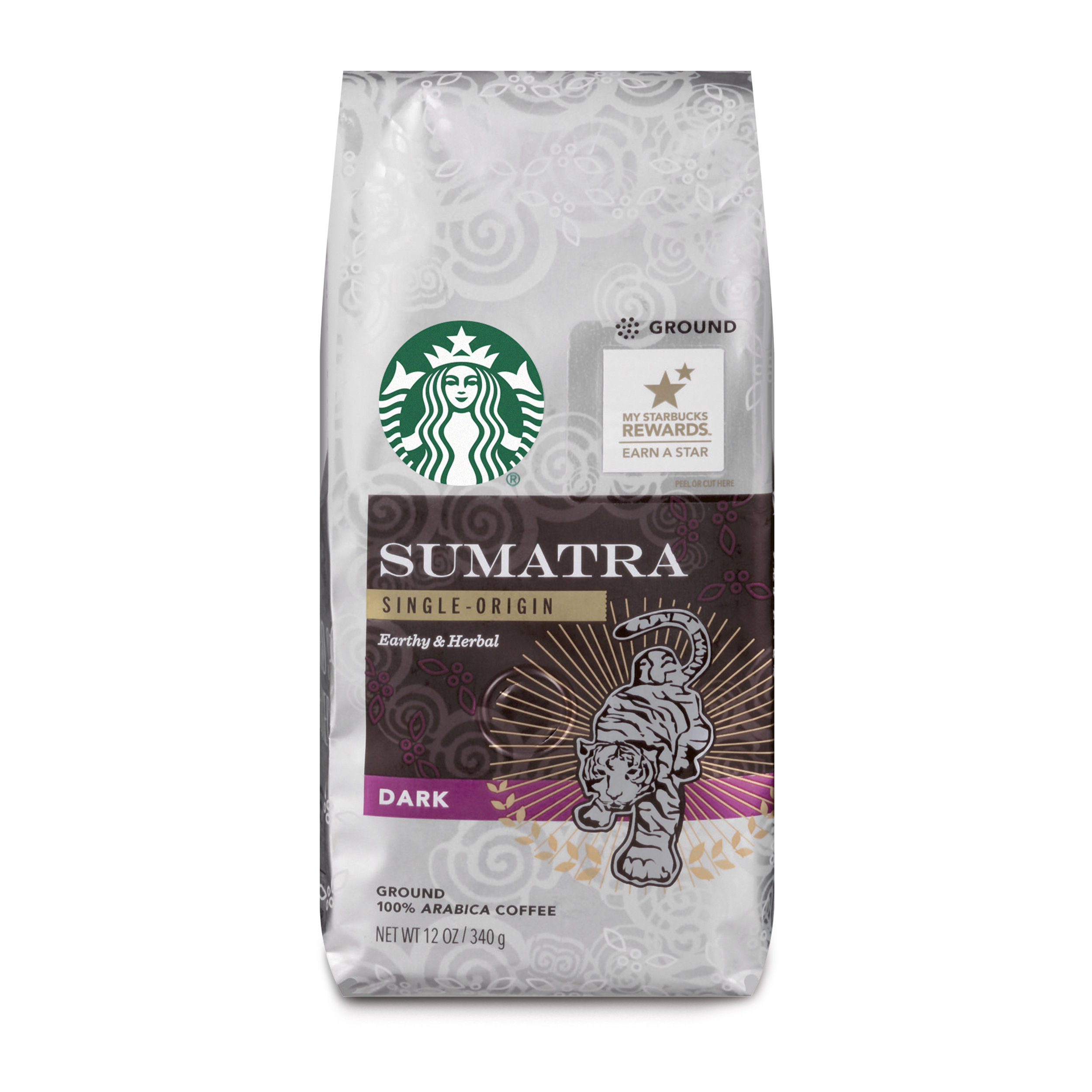 Starbucks Dark Roast Ground Coffee — Sumatra — 100% Arabica — 1 Bag (12 Oz.)