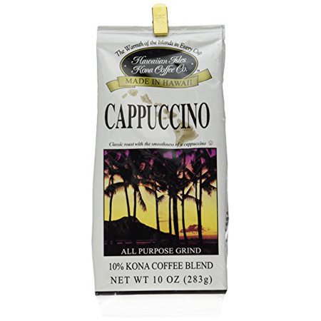 Hawaiian Isles Kona Coffee Co. Cappuccino 10 Oz.