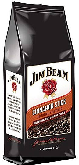 Jim Beam Cinnamon Stick Flavored Ground Coffee  12 Ounce