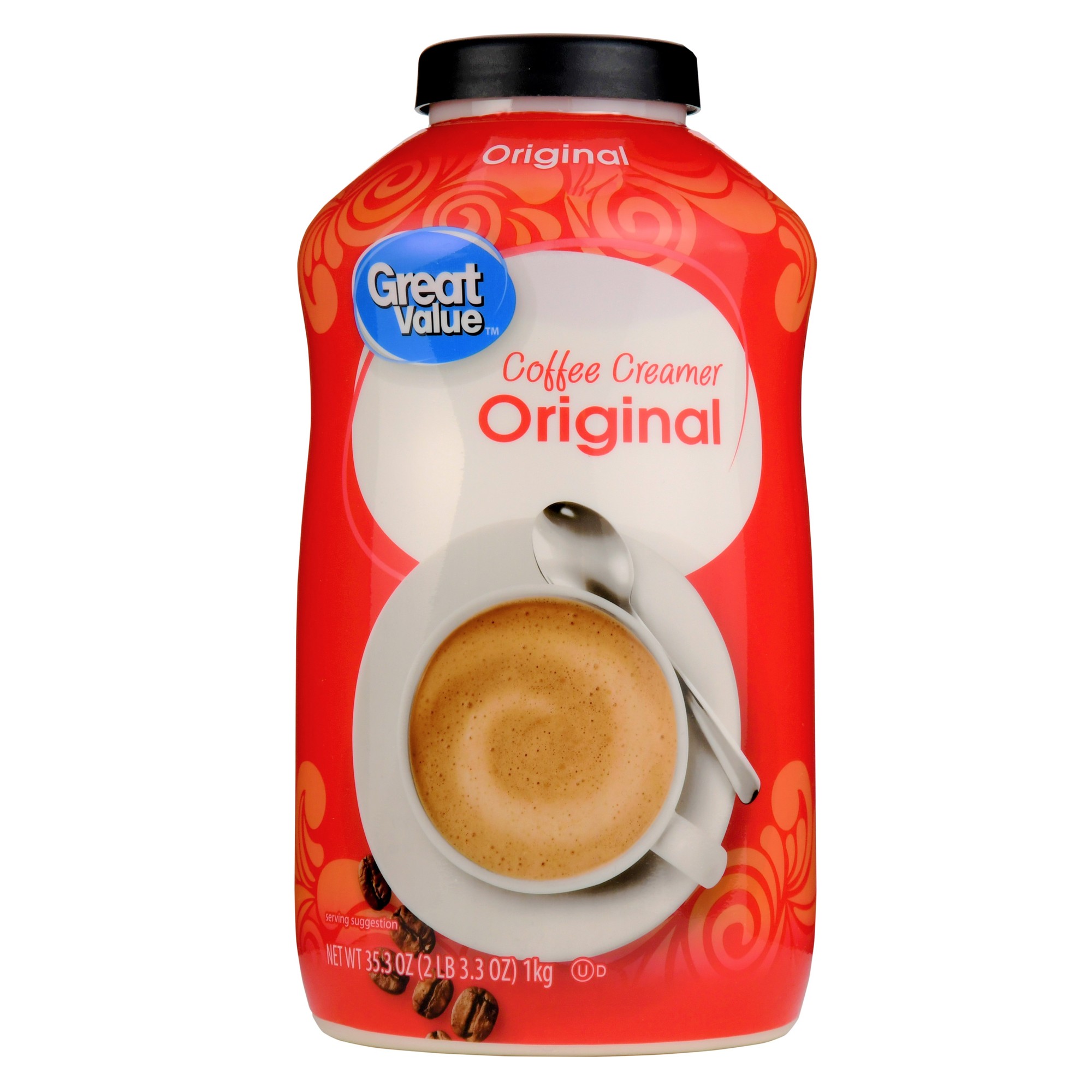 Great Value Original Powder Coffee Creamer, 35.3 Oz Canister (2 Pack