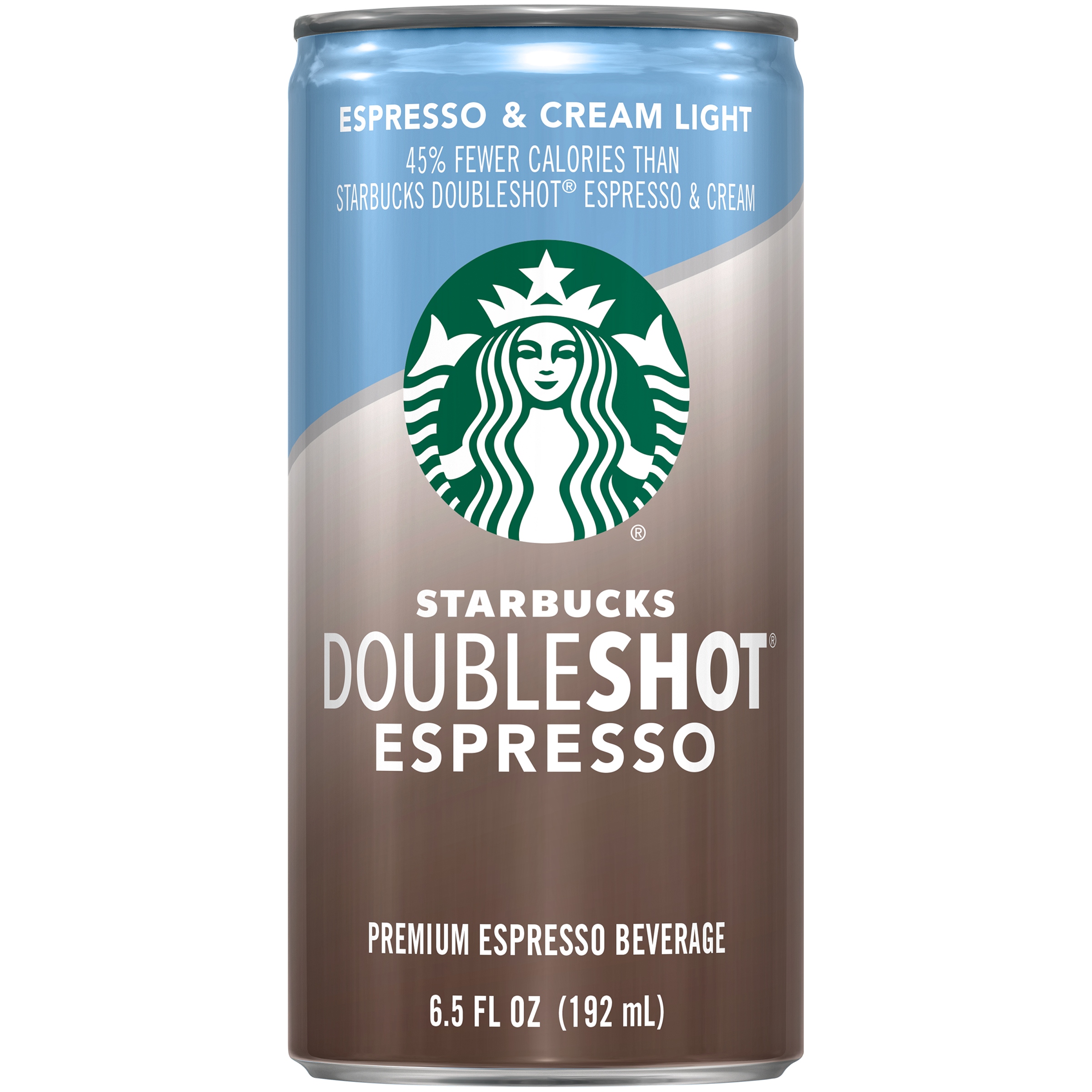 Starbucks Doubleshot Espresso & Cream Light Premium Iced Coffee Drink  6.5 Fl Oz  4 Pack Cans