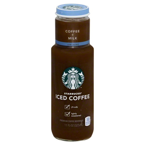 Starbucks Light Medium Roast Latin American Blend Iced Coffee with Milk 11 Fluid Ounce Glass Bottle