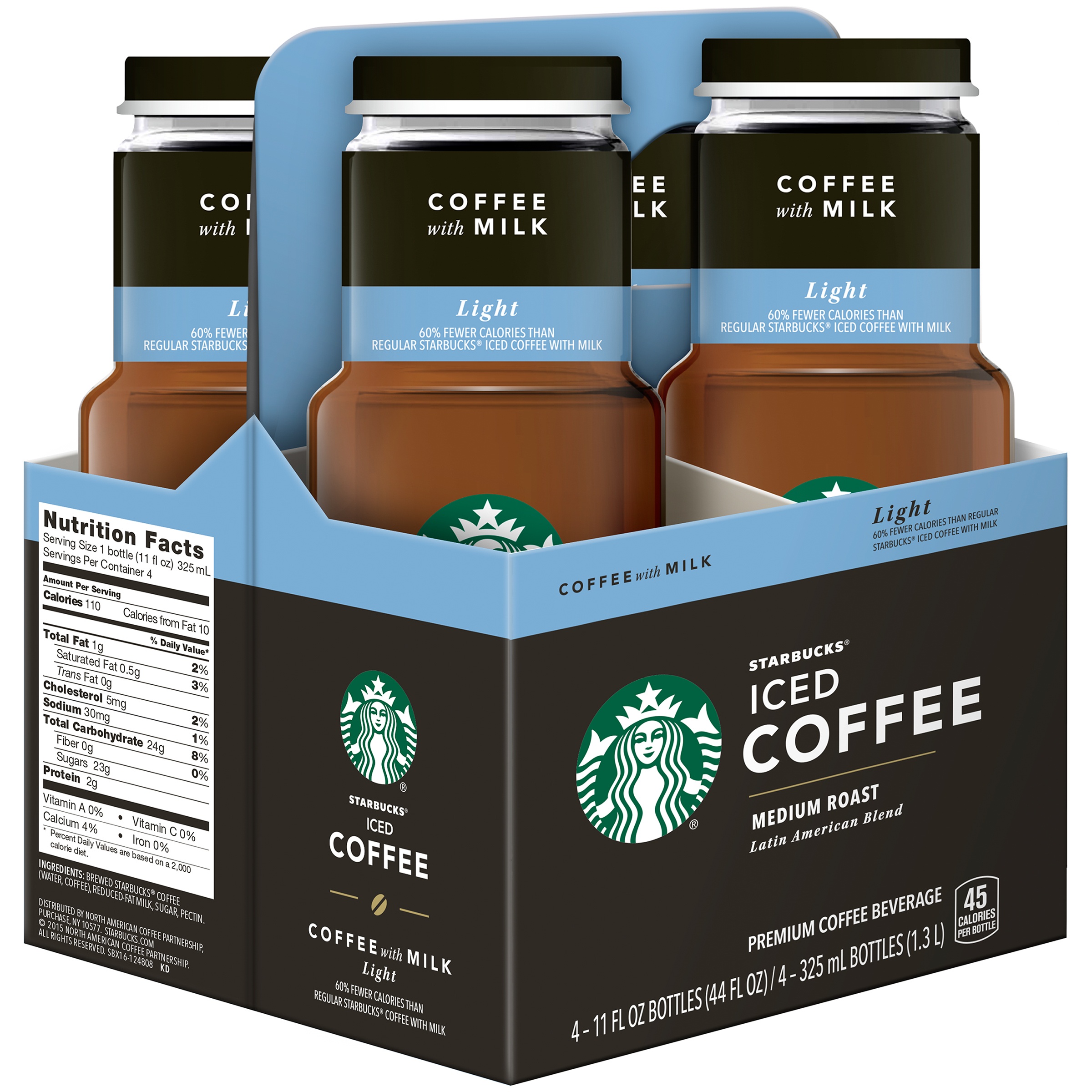 Starbucks Medium Roast Light Iced Coffee, 11 Fl. Oz., 4 Count