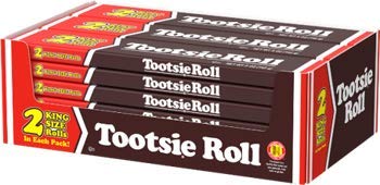 Tootsie Roll 2 King Size Rolls  5 Ounce Pack - 15 Count Display Box thumbnail