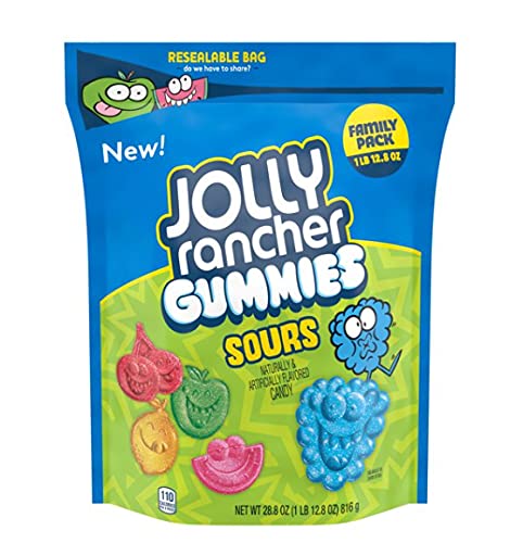 GREEN APPLE, BLUE RASPBERRY, CHERRY, LEMON & WATERMELON FLAVORED SOUR & CHEWY GUMMY CANDY, GREEN APPLE, BLUE RASPBERRY, CHERRY, LEMON & WATERMELON