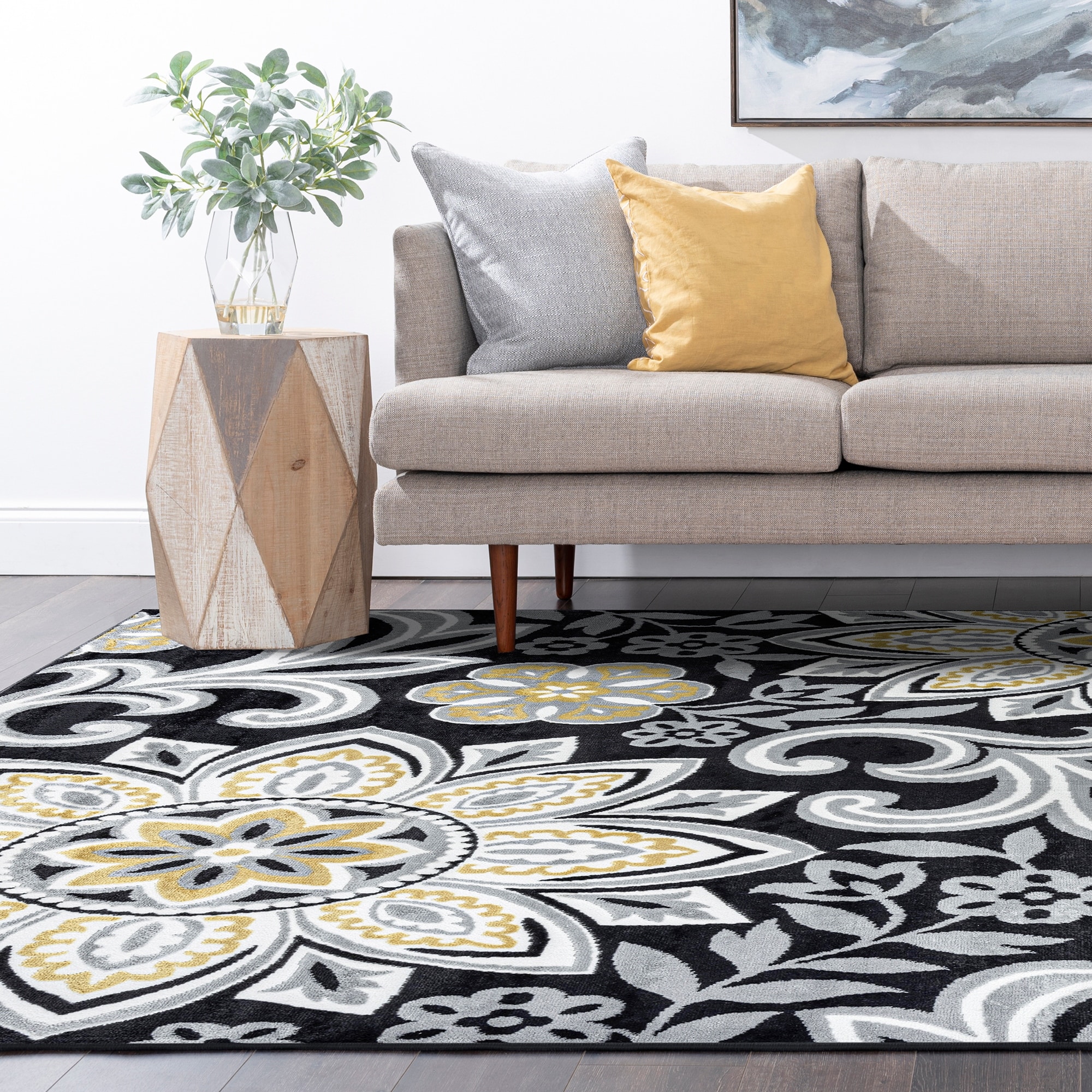 Wyman Bohemian & Eclectic Floral Indoor Area Rug