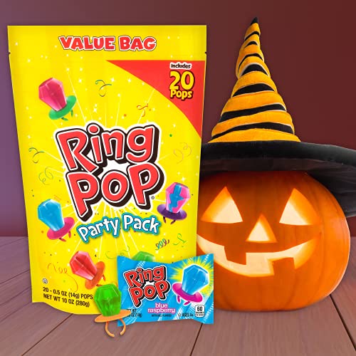 Ring Pop Individually Wrapped Bulk Variety Party Lollipop Suckers with Assorted Flavors Fun Candy for Birthdays & Celebrations, Original, Mixed Fruit, thumbnail