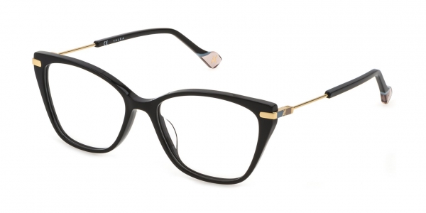 Yalea VYA024 0700 Womenâs Glasses Black Size 54 - Free Lenses - HSA/FSA Insurance - Blue Light Block Available