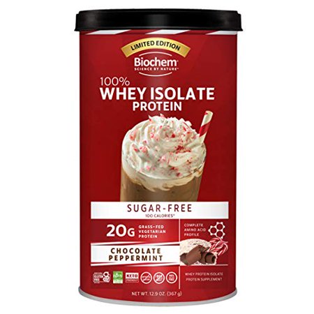 Biochem 100% Whey Isolate Protein Chocolate Peppermint Flavor