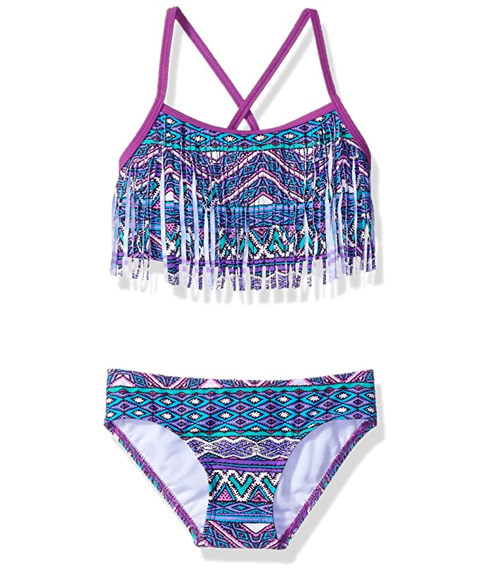 Kanu Surf Girls' Kelly Beach Sport Fringe 2-Piece Bikini Swimsuit