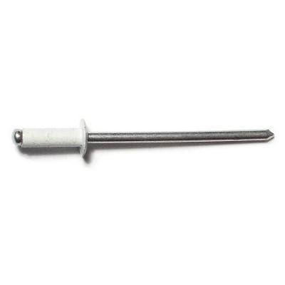 1/8  X 1/4  White Aluminum Dome Head Rivets