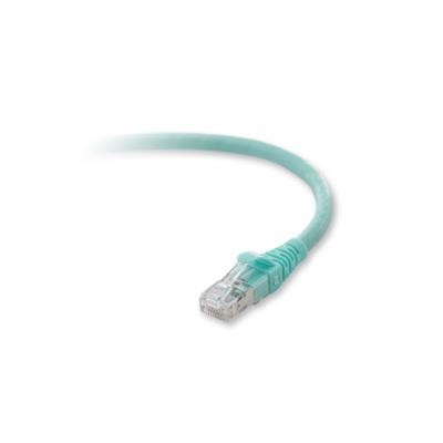 Belkin F2CP003-01AQ-LS 10G - Patch Cable - RJ-45 (M) to RJ-45 (M) - 1 Ft - CAT 6a - Molded  Snagless  Stranded - Aqua - B2B