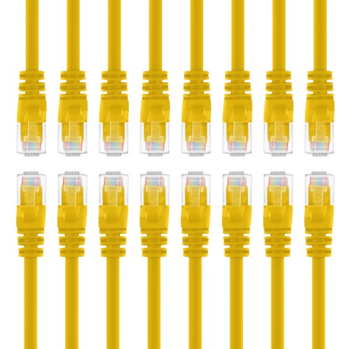 GearIt 16-Pack, Cat 6 Ethernet Cable Cat6 Snagless Patch 0.5 Feet - Snagless RJ45 Computer LAN Network Cord - Compatible with 16 Port Switch POE 16por