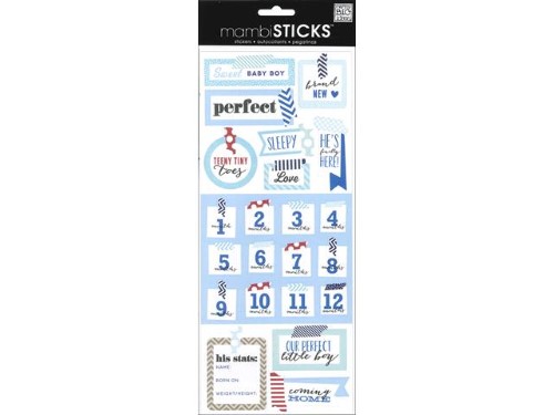 Me & My Big Ideas 5105 Sayings Stickers-Washi Perfect Baby Boy