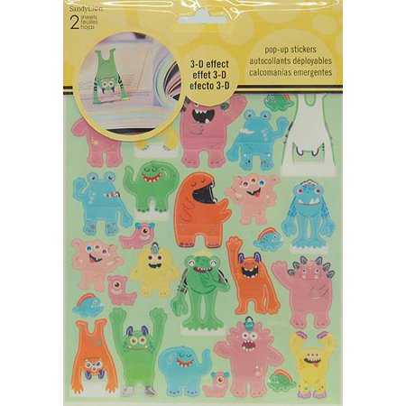 Monsters Pop up Stickers