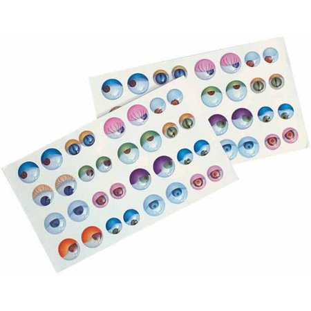 Chenille Kraft Peel`N Stick Charming Eyes, Pack of 384