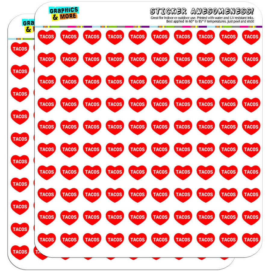 I Love Heart Tacos 200 1/2
