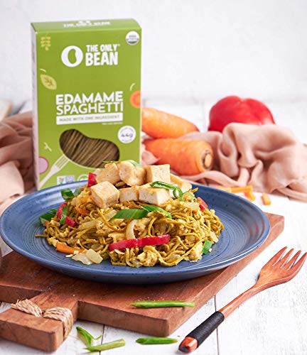 The Only Bean - Organic Edamame Spaghetti Pasta - High Protein  Keto Friendly  Gluten-Free  Vegan  Non-GMO  Kosher  Low Carb  Plant-Based Bean Noodles thumbnail