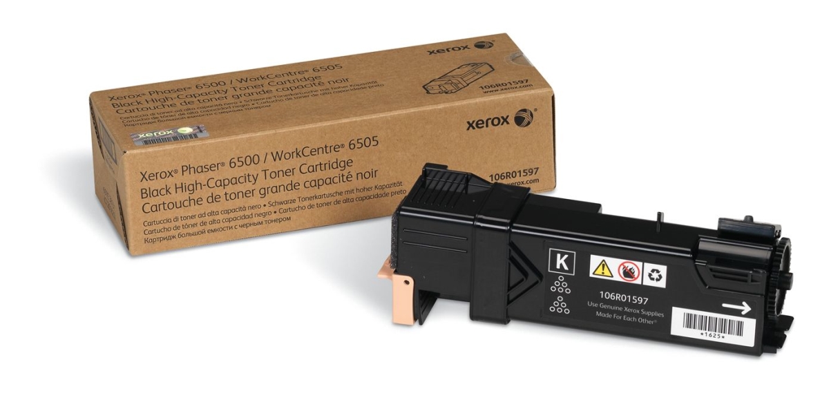 HVB-106R01597 New Compatible Xerox 106R01597 Black Toner Cartridge for Phaser 6500 - 6500N & WorkCentre 6505 - 3K Yield