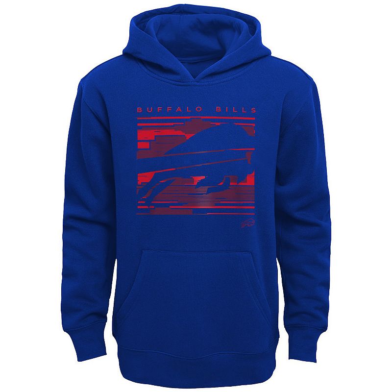 Boys 4-7 Buffalo Bills Scatter Fleece Hoodie, Boy's, Size: Medium 5-6, Blue