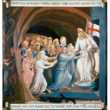 Christ in Limbo 1438-1445 Fra Angelico (ca1395-1455 Italian) Muse Di San Marco Florence Canvas Art - Fra Angelico (18 X 24)